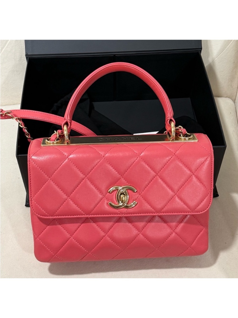 Chanel Pink Trendy Top Handle small Bag
